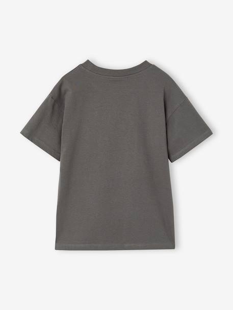 T shirt manches courtes Minecraft garçon gris souris - vertbaudet enfant 