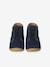 Lace-Up Soft Leather Ankle Boots for Babies, Designed for First Steps blue+navy blue+set blue - vertbaudet enfant 