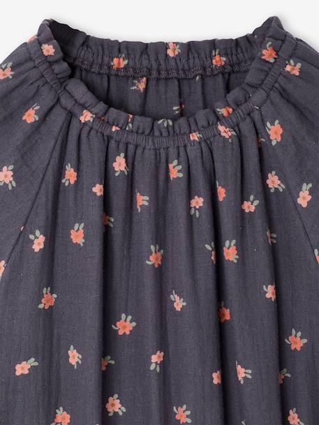 Dress and gilet set for girls slate blue - vertbaudet enfant 