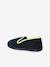 Elasticated Velour Slippers for Children blue+grey - vertbaudet enfant 