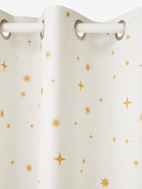 Linge de lit & Déco-Décoration-Rideau à œillets occultant imprimé étoile