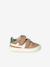 Leather shoes with touch-fastening straps sandy beige - vertbaudet enfant 