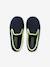 Elasticated Velour Slippers for Children blue+grey - vertbaudet enfant 