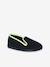 Elasticated Velour Slippers for Children blue+grey - vertbaudet enfant 