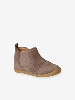-Soft Leather Boots, Zipped & Elasticated