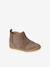 Soft Leather Boots, Zipped & Elasticated beige+camel+navy blue - vertbaudet enfant 