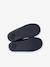 Elasticated Velour Slippers for Children blue+grey - vertbaudet enfant 
