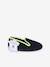 Elasticated Velour Slippers for Children blue+grey - vertbaudet enfant 