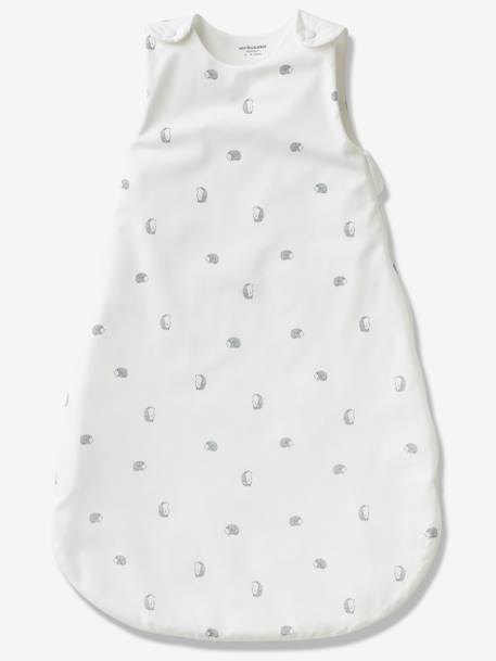 Sleeveless Summer Baby Sleep Bag, Organic Collection, LOVELY NATURE White/Print - vertbaudet enfant 