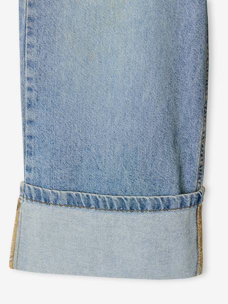 Wide-leg jeans for girls medium blue - vertbaudet enfant 