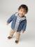Hooded Denim Shirt for Babies stone - vertbaudet enfant 