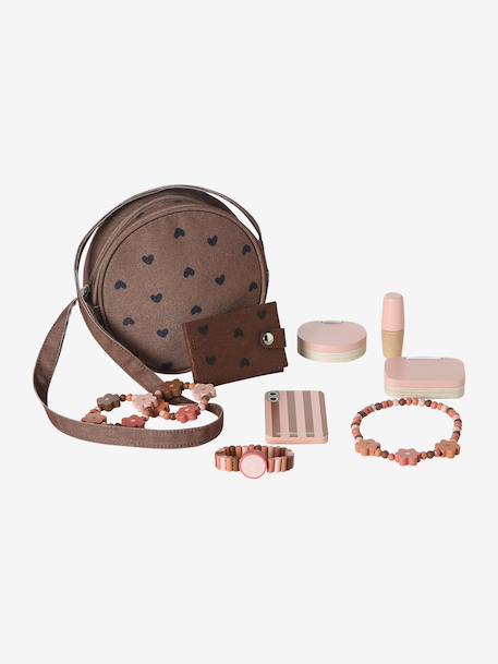 Handbag with FSC®100%  wooden accessories brown - vertbaudet enfant 