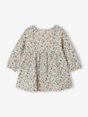 -3-Piece Outfit: Dress + Cardigan + Headband for Baby Girls