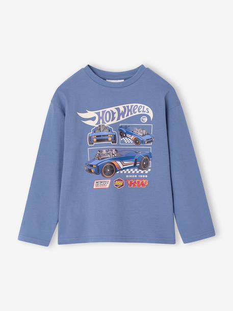 Pyjama Hot Wheels garçon bleu chambray - vertbaudet enfant 
