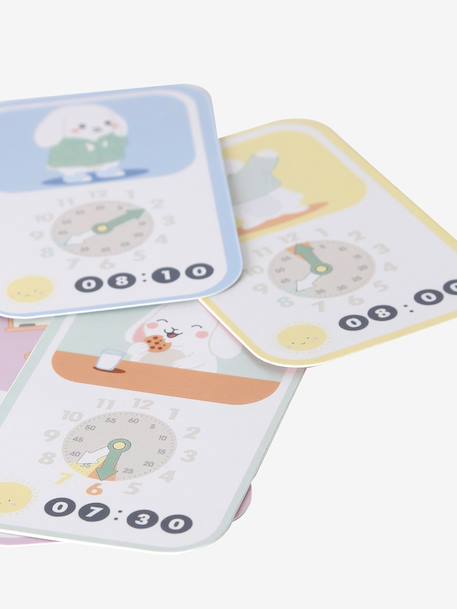 FSC 100% wooden learning clock wood - vertbaudet enfant 