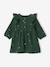 Muslin dress for baby girls green - vertbaudet enfant 
