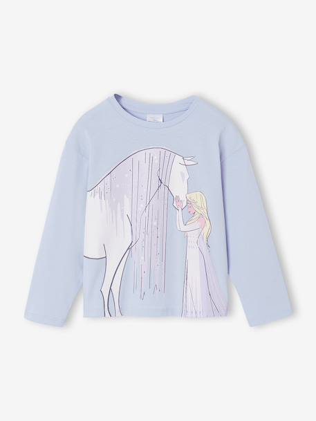 Long-sleeved T-shirt for girls by Frozen sky blue - vertbaudet enfant 
