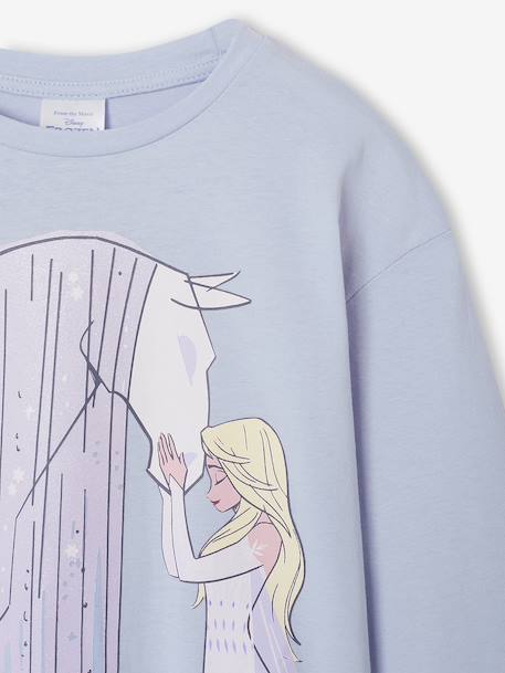 T-shirt manches longues La Reine des Neiges bleu ciel - vertbaudet enfant 