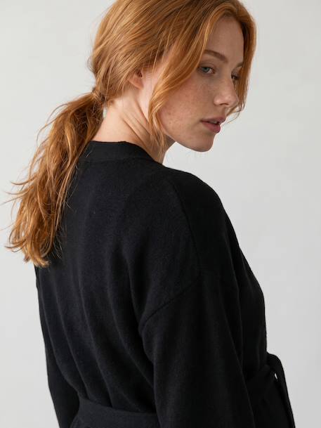 Gilet de grossesse et allaitement noir - vertbaudet enfant 