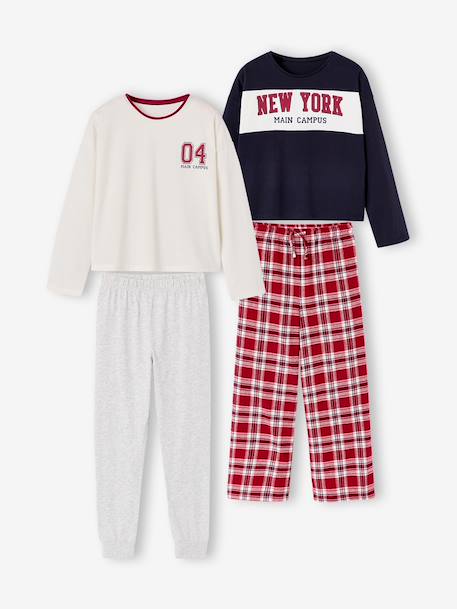 Pack of 2 pyjamas for girls navy blue - vertbaudet enfant 