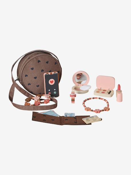 Handbag with FSC®100%  wooden accessories brown - vertbaudet enfant 