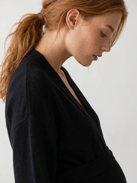 Gilet de grossesse et allaitement noir - vertbaudet enfant 