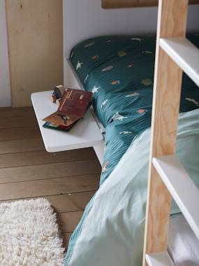 -Suspended Shelf-Bedside Table