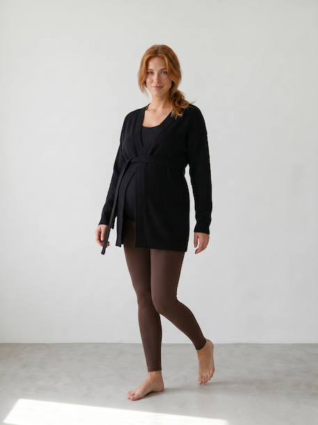 Maternity and nursing cardigan black - vertbaudet enfant 
