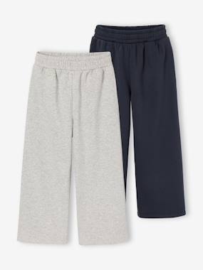 -Pack of 2 wide-leg trousers for boys