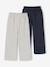Pack of 2 wide-leg trousers for boys grey - vertbaudet enfant 