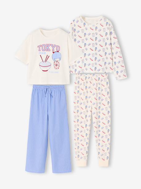 Pack of 2 pyjamas for girls beige - vertbaudet enfant 