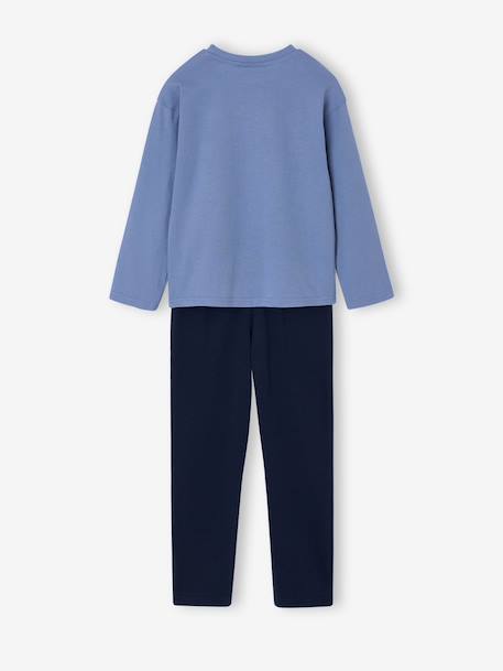 Pyjama Hot Wheels garçon bleu chambray - vertbaudet enfant 