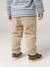 Lined Twill Trousers for Baby Boys beige+Dark Blue+GREEN MEDIUM SOLID+pecan nut - vertbaudet enfant 