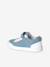 Kids' leather trainers with touch-fastening strap set blue - vertbaudet enfant 