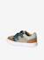 Leather trainers with touch-fastening straps for boys set brown - vertbaudet enfant 