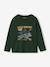 Long-sleeved T-shirt for boys green+navy blue - vertbaudet enfant 