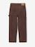 Pantalon battle garçon en velours anthracite+noisette - vertbaudet enfant 