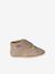 Chaussons bébé garçon cuir à scratch beige+marron - vertbaudet enfant 