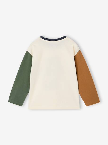 T-shirt manches longues garçon écru - vertbaudet enfant 