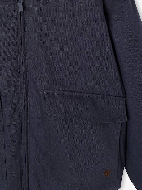 Canvas Jacket, JONEN caramel+slate grey - vertbaudet enfant 