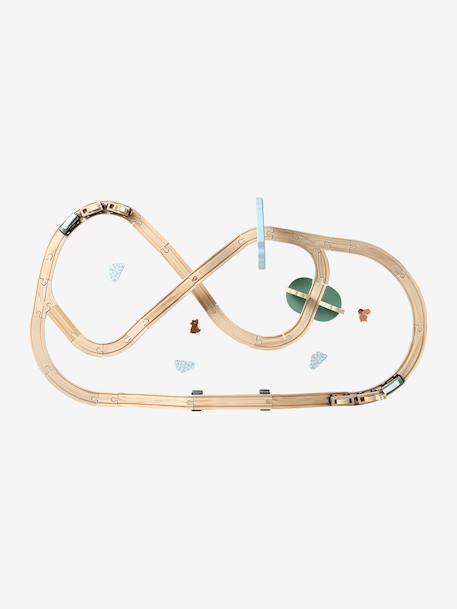 Circuit de train 55 pièces en bois FSC® bois - vertbaudet enfant 