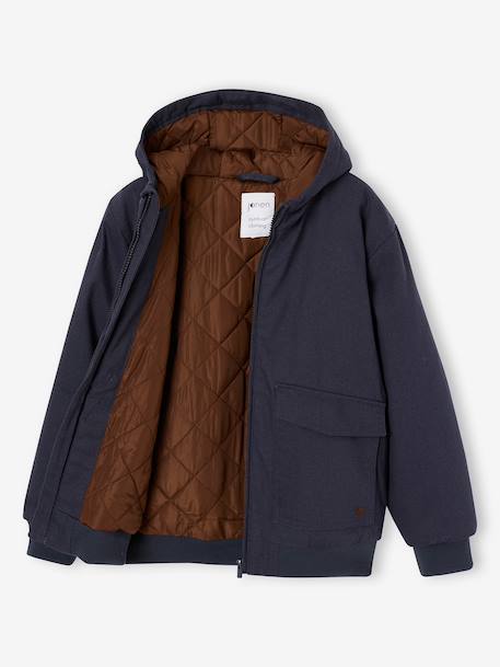 Canvas Jacket, JONEN caramel+slate grey - vertbaudet enfant 
