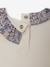 Long-sleeved T-shirt with frilled collar for baby girls ecru - vertbaudet enfant 