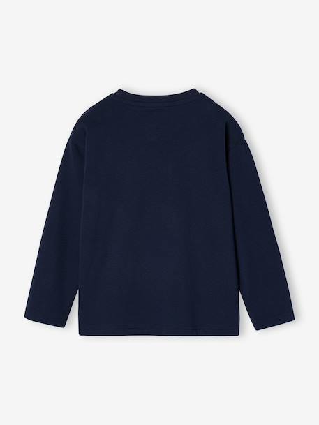 Long-sleeved T-shirt for boys green+navy blue - vertbaudet enfant 