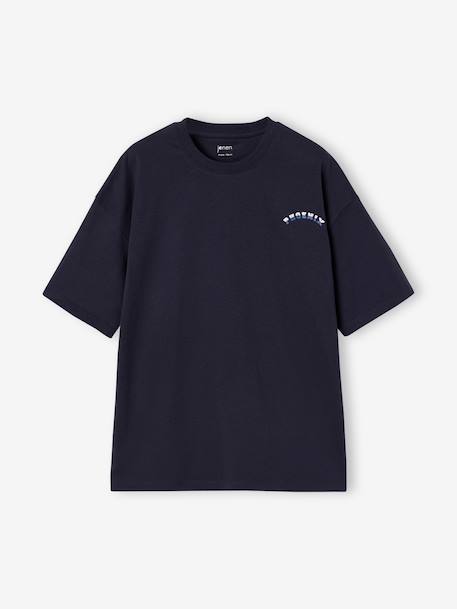 T-shirt garçon oversize Phoenix blanc chiné+gris ardoise - vertbaudet enfant 