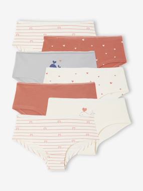 Girls-Pack of 7 shorties for girls
