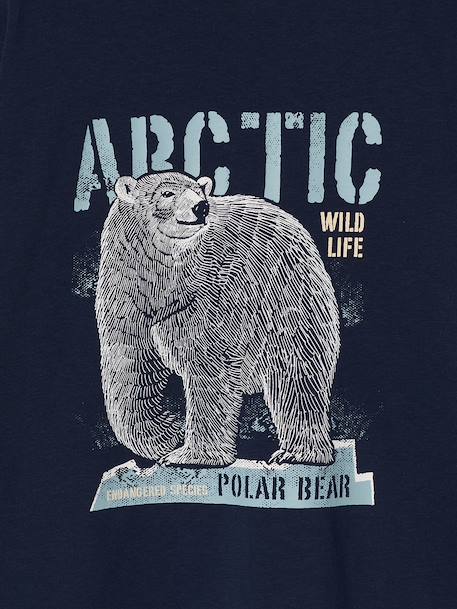 Long-sleeved T-shirt for boys green+navy blue - vertbaudet enfant 