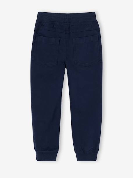 Easy-on jogger trousers for boys caramel+grey blue+khaki+navy blue - vertbaudet enfant 