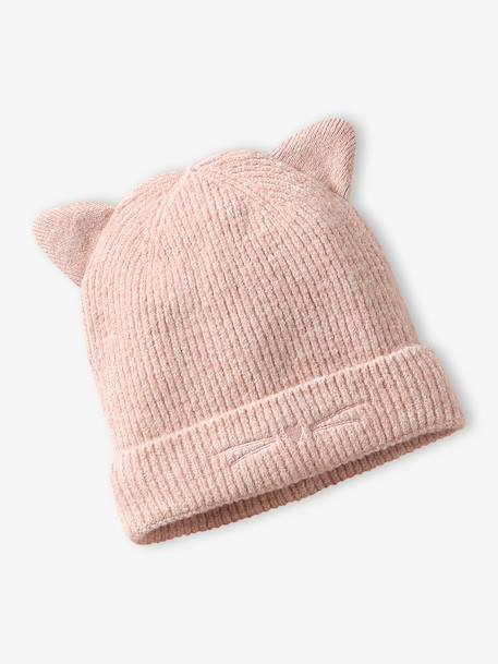 Hat, snood and mitten set for girls sand beige - vertbaudet enfant 