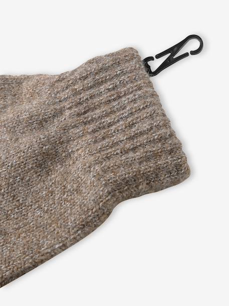 Hat, snood and gloves set for boys taupe - vertbaudet enfant 